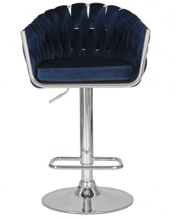 Стул барный DOBRIN MARCEL (синий велюр (MJ9-117)) 2 шт_6
