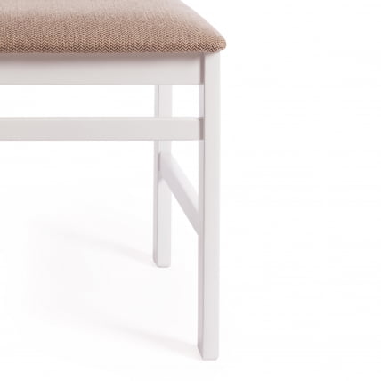 Стул CROSSMAN Многослойная фанера, 100*41*40, white, ткань бежевая (Ford William 7)_7