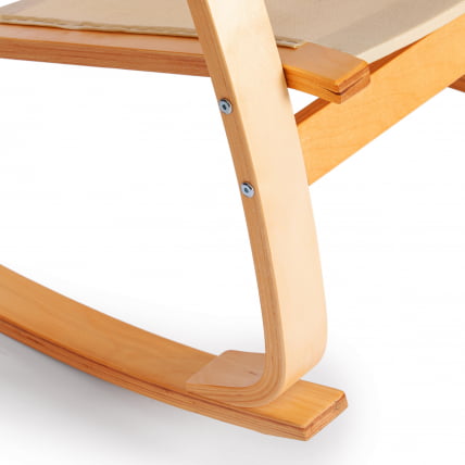 Кресло-качалка mod. AX3005 дерево береза, ткань: полиэстер/хлопок, 61х94,5х104 см, дерево: дуб #3, ткань бежевая 1501-4_13