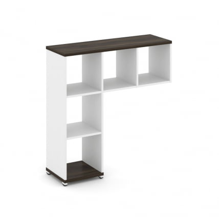 Надставка на стол низкая без наполнения CONCEPT CN.NN-001 Дуб Мали Белый бриллиант Белый металл_0