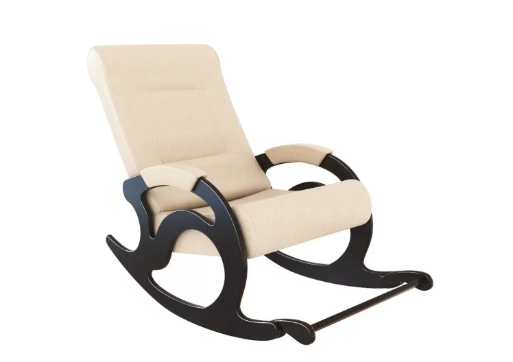 Кресло-качалка (с подножкой) Кемпинг Тироль экокожа Крем_0