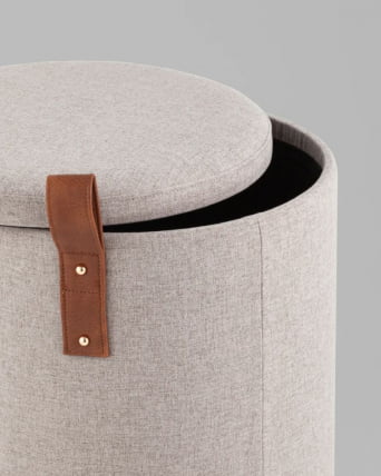 Пуф с ящиком Эркки S серый_2