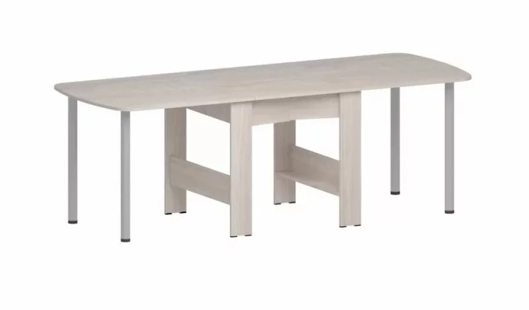 Стол-книжка раздвижной Оригами Ясень Шимо светлый_4