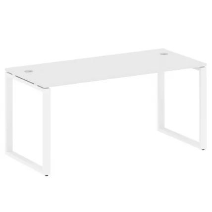 Стол письменный на О-образном м/к METAL SYSTEM БО.СП-4 Белый/Белый_0