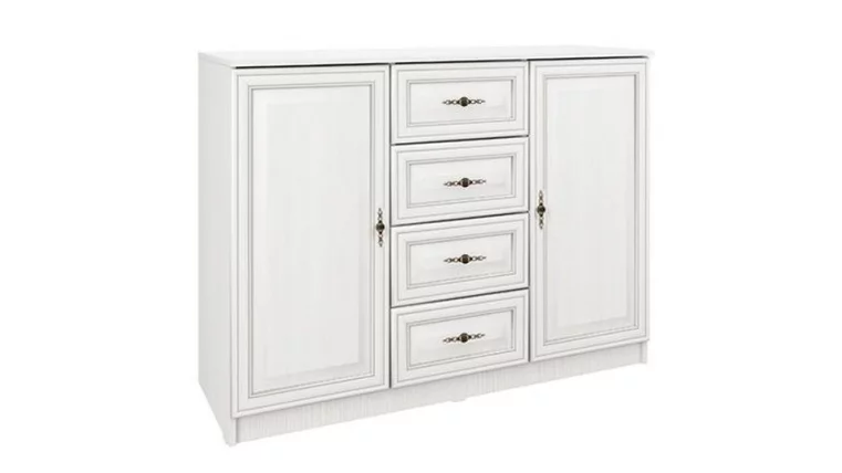 Комод Габриэлла 06.65 Вудлайн кремовый Аруша венге_0