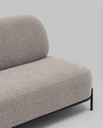 Диван Стоун new ткань букле серо-бежевый_6