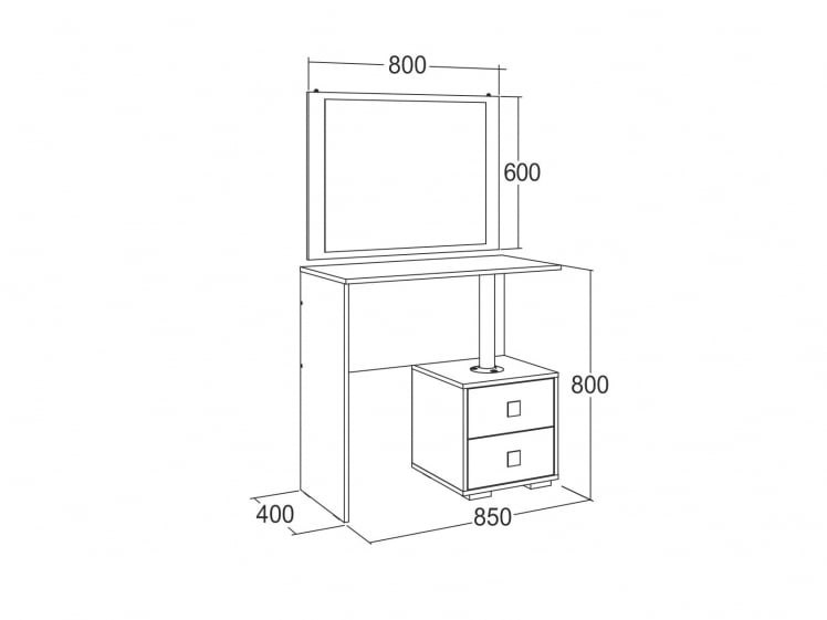 Зеркало навесное 