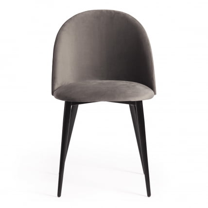 Стул MONRO (mod. 710) ткань/металл, 56х51х80 см, высота до сиденья 47 см, серый barkhat 26/черный_4