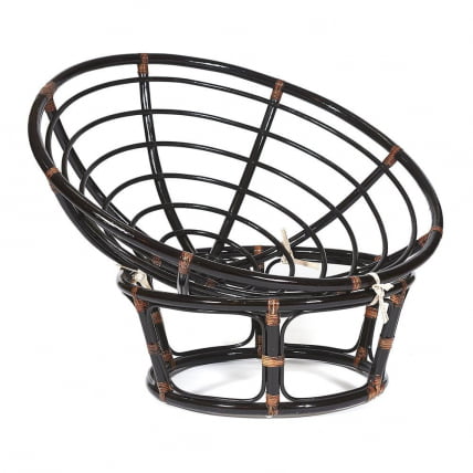 Кресло PAPASAN 23/01 W /с подушкой/ диаметр подушки 129 см, 115х101х104 см, Antique brown (античный черно-коричневый), ткань Старт_2