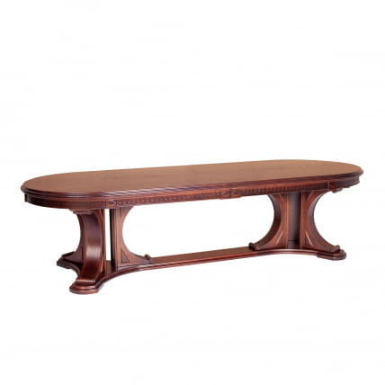 Стол VERSAL овальный бук, мдф, 300 (350/400) х 110 х 78 см, Tobacco_0