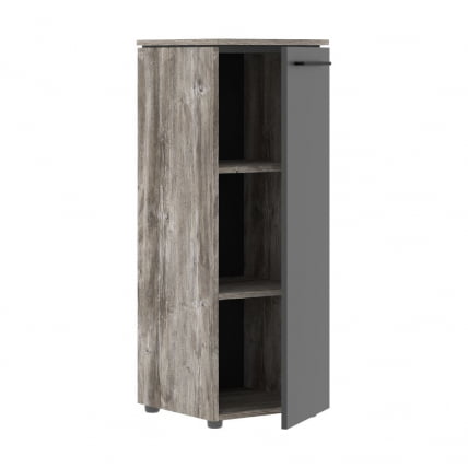 Шкаф-колонка с глухой средней дверью MORRIS TREND MMC 42.1 Сосна Нордик Антрацит_1