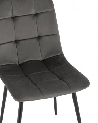 Стул Одди велюр темно-серый 4 шт. комплект_7