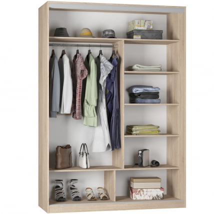 Шкаф-купе B-220х160х60-2(Венге-D10D10)_1