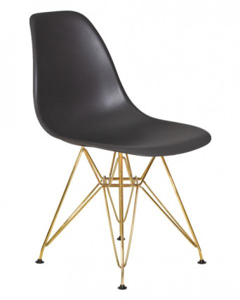 Стул обеденный ДОБРИН ДСР (ножки золотые, цвет тёмно-серый (ГР-04)) 4 шт / DOBRIN DSR (GR-04))_2