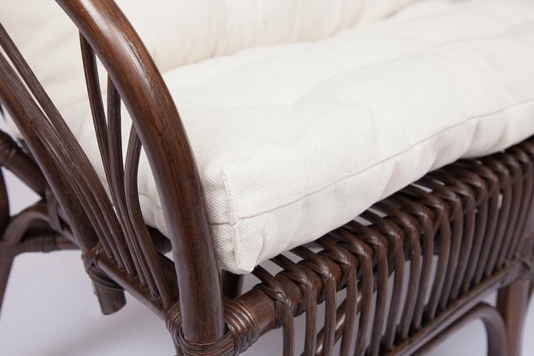 КОМПЛЕКТ NEW BOGOTA ( диван + 2 кресла + стол со стеклом ) /с подушками/ ротанг, кр:61х67х78,5см, дв:108х66х78,5см, ст:D60х56,5см, walnut (грецкий орех)_6