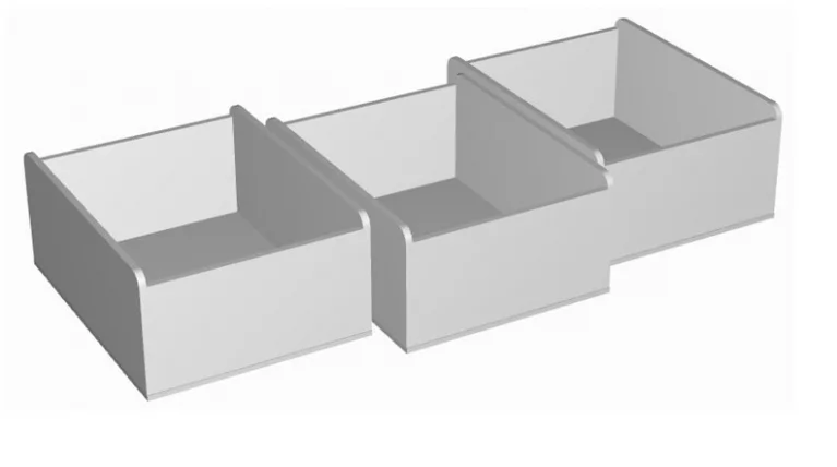 Ящики выкатные RooRoom VK-11 Белые_0