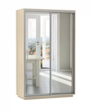 Шкаф-купе двухдверный Экспресс Хит Экспенс Ясень шимо светлый_0