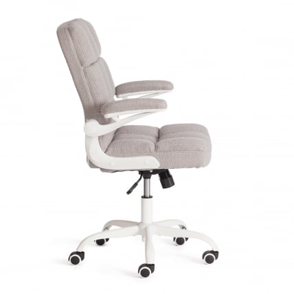 Кресло офисное Lugano Wh ткань teddy, светло-серый_1