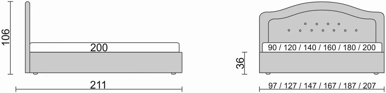 Кровать Dream Бежевый_2