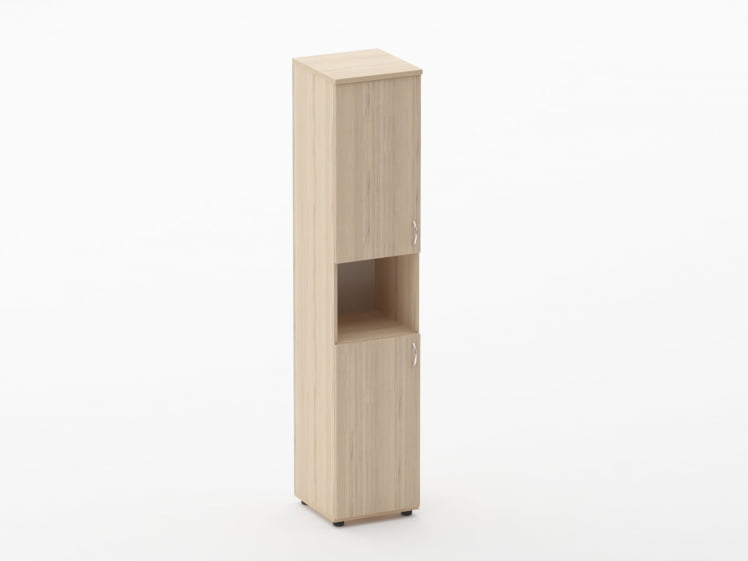 Шкаф высокий закрытый с нишей Twin 16.16.15Л Туя_0