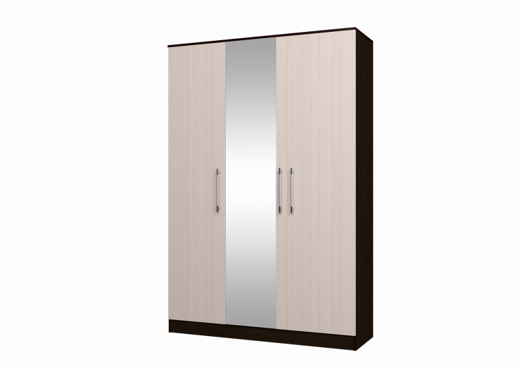 Шкаф трехстворчатый Морис 3 Дуб млечный Венге_0