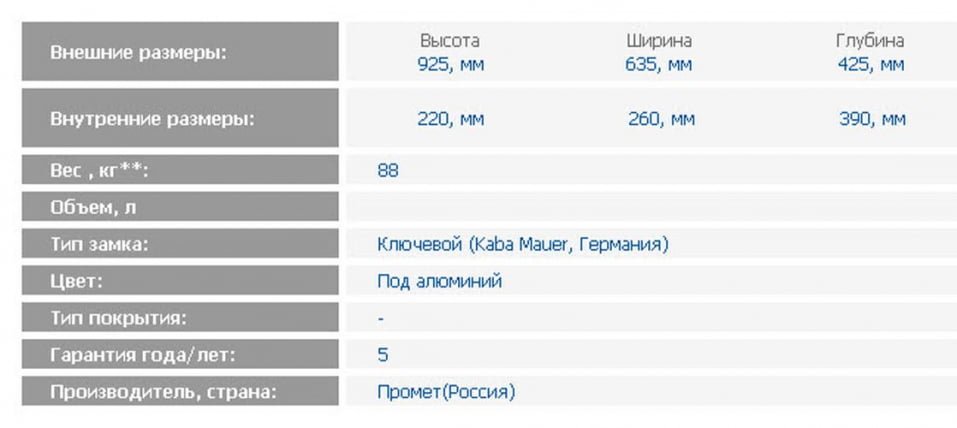 Депозитная ячейка DB-8 DGL_1