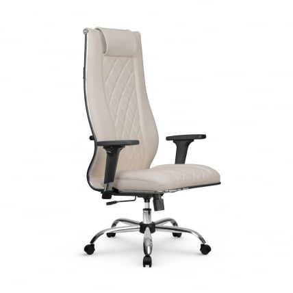 Кресло руководителя Мetta L 1m 50M/2D Infinity Easy Clean (MPES) Комплект 5 Светло-бежевое_0