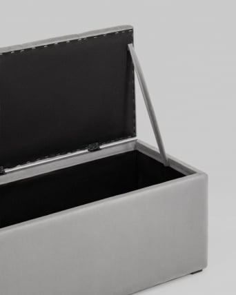 Пуф с крышкой Нильсон 2 велюр Серый_6