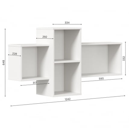Полка навесная Мотокросс ЛД 535.080.000 Серый шелк_2
