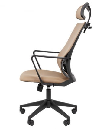 Кресло руководителя Chairman 545 экокожа Бежевый_10