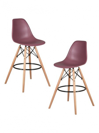 Стул барный DOBRIN DSW BAR (ножки светлый бук, цвет пыльная роза (NX-P-11)) 2 шт_0