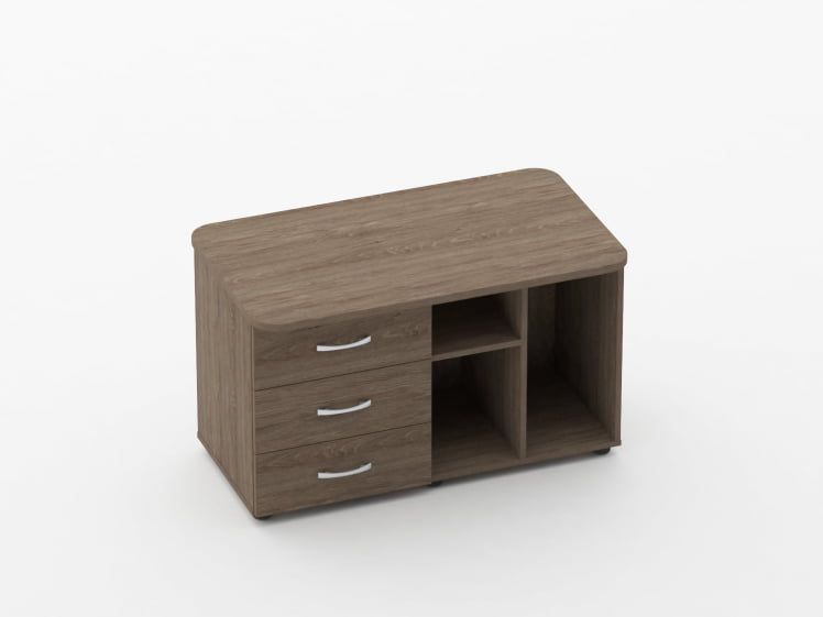 Тумба сервисная Glassy 3.16.12Л Дуб Верцаска_0