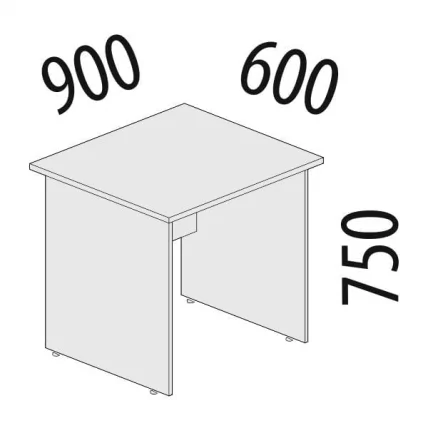 Стол рабочий Альфа 63.20 Дуб кобург_1