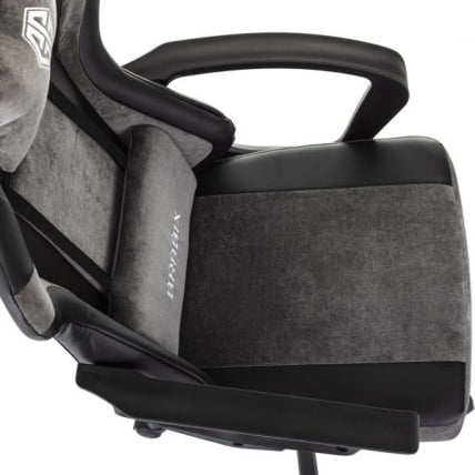 Кресло компьютерное BRABIX Forcer GM-127, 2 подушки, экокожа/велюр, черное/серое_6