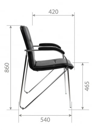 Комплект офисных кресел (6 шт.) Chairman 850 Н Бежевый / N_5