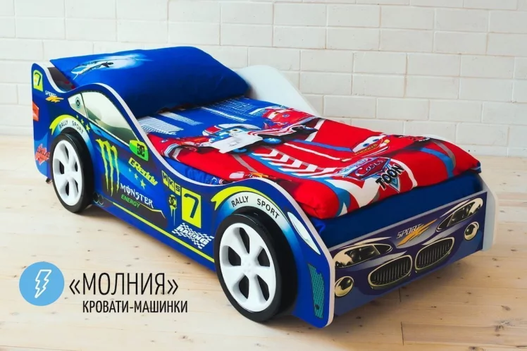 Кровать-машинка Молния_2