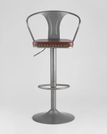 Стул барный TOLIX ARMS SOFT Серебристый_8