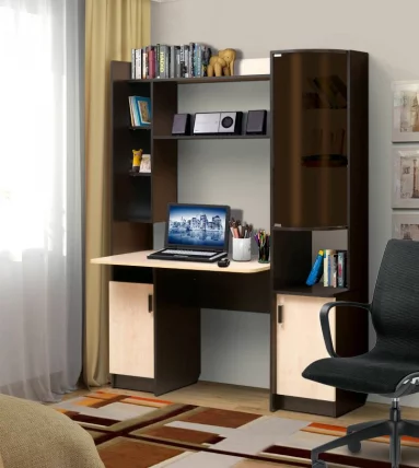 Стол компьютерный №5 Клен/Венге_0