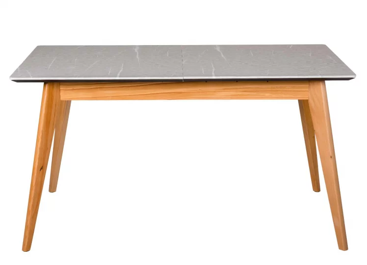 Стол раскладной Лунд 140-180 БУК-Мрамор Бьянко_1