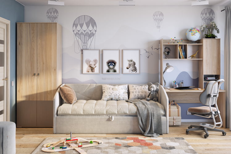 Пуф Рони 2 PM-001.2 галька (велюр)_1