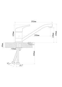 Смеситель DR.Gans НОТА Дюна, 2128111 _1