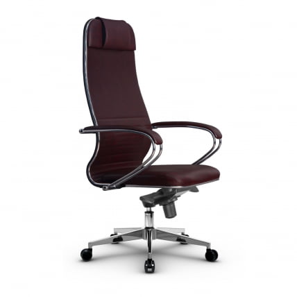 Кресло руководителя Metta L 1m 38K2K Комплект 3 Темно-бордовое_1