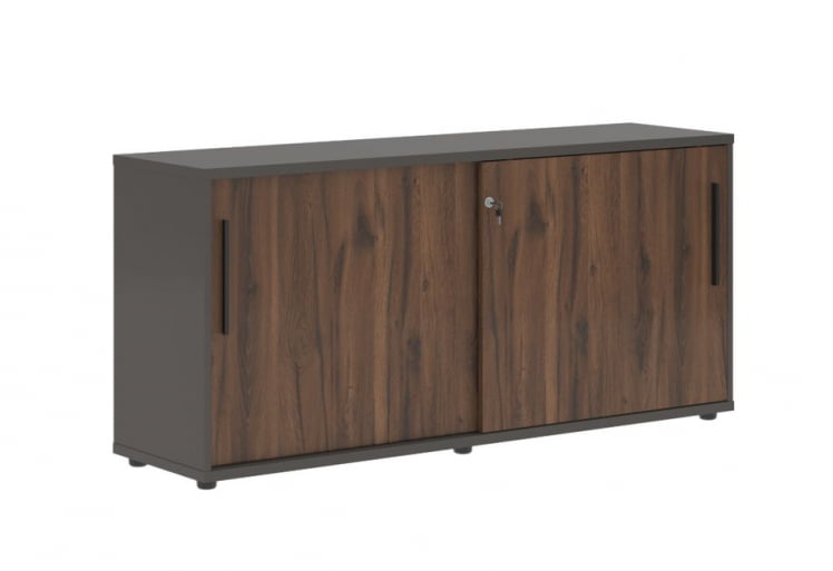 Шкаф с дверьми-купе EDIS ELC 1643 Дуб Денвер темный Черный Мокко_0