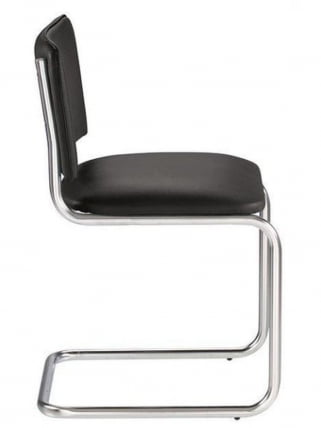Кресло офисное Сильвия хром Черное_1