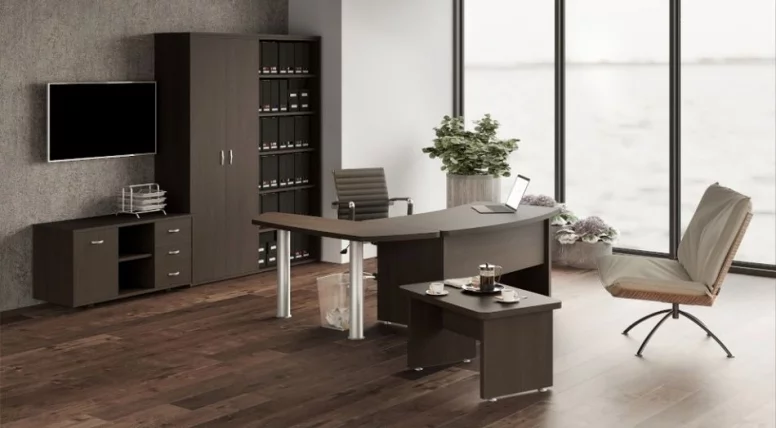 Шкаф полуоткрытый с замком, правый Танго Ш15-04Rз Венге_2