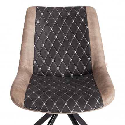 Стул KELT ( mod. 8799 ) металл,ткань наппа, 50 х 60 х 84 х 49,5 см, черный/коричневый_5