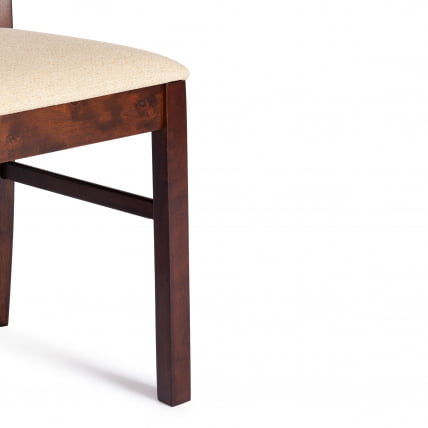 Стул Гермес/ Hermes дерево гевея, 43х49х94см, Cappuchino , ткань бежевая (S178-4)_5