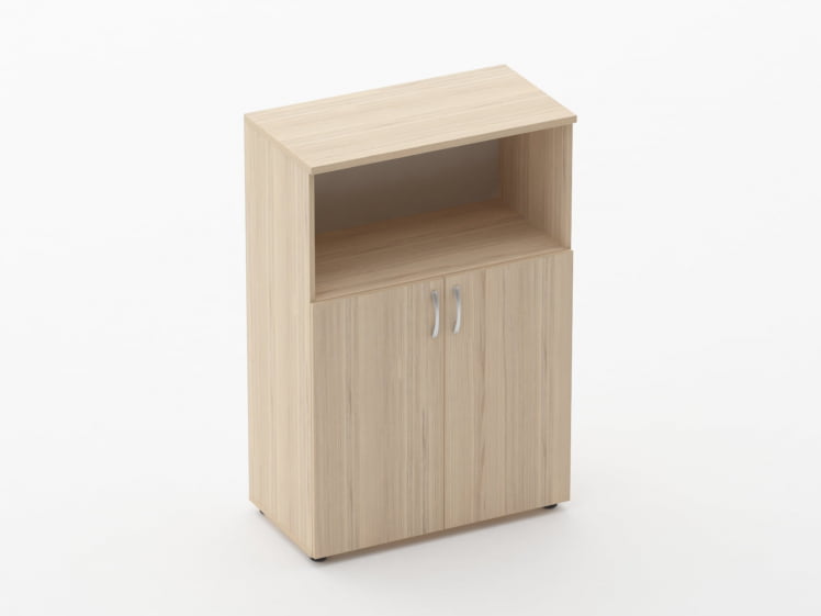 Шкаф средний полуоткрытый Glassy 6.12.121 Венге_0