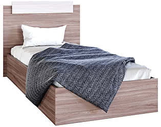 Кровать 900 х 2000 м Эко Ясень шимо темный/Ясень шимо светлый_0