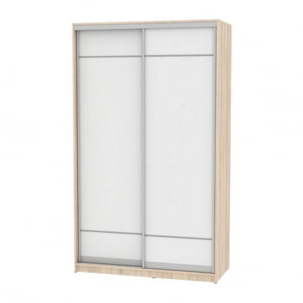 Шкаф-купе B-230х135х60-1(ДСС-Белый-D7D7)_0